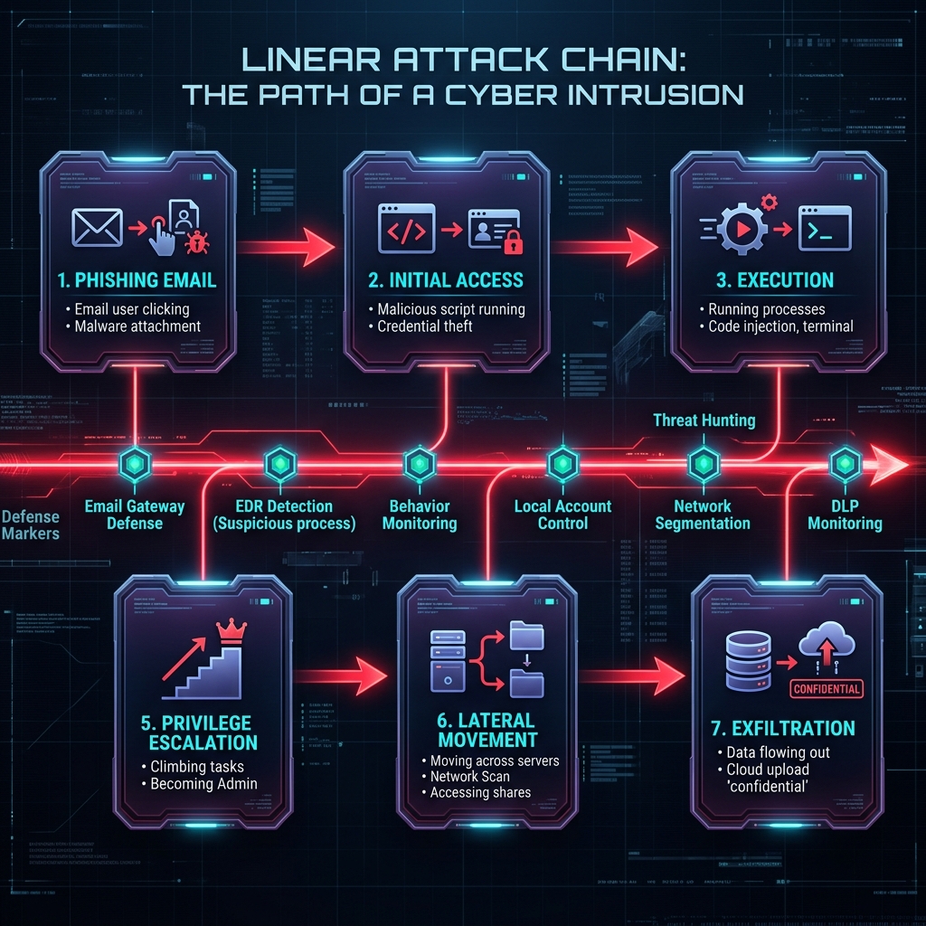 MITRE ATT&CK real attack lifecycle flow example