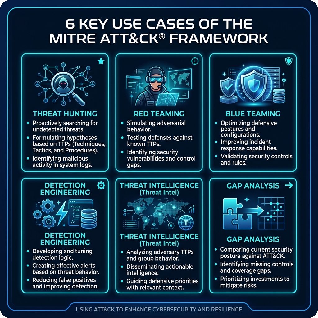 MITRE ATT&CK framework use cases 2026